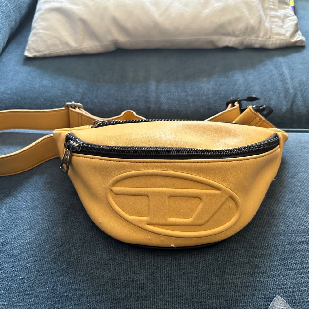 Yellow Leather Belt Bag DIESEL Y2K